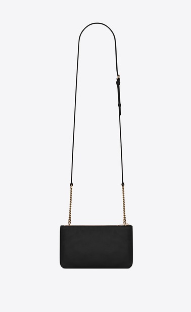 SAINT LAURENT Mini bags Jamie Damen JAMIE chain wallet in black patchwork leather b_V4